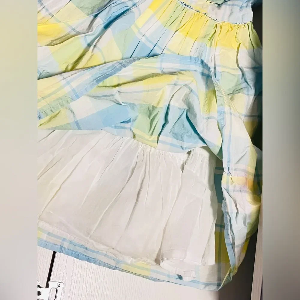 TOMMY BAHAMA Plaid Sleeveless Mid Dress Size 8